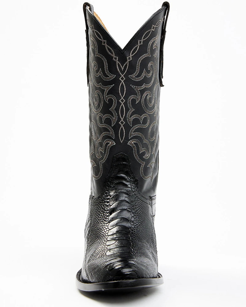 Cody James Men's Exotic Ostrich Leg Western Boots - Round Toe