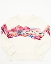 Shyanne Toddler Girls' Scenic Print Long Sleeve Pullover
