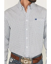 Cinch Men's Geo Print Long Sleeve Button-Down Western Shirt