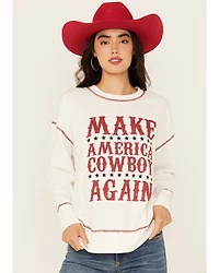 Blended Women's Make America Cowboy Again Graphic Sweatshirt