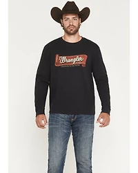 Wrangler Men's Rope Logo Waffle Knit Long Sleeve Shirt