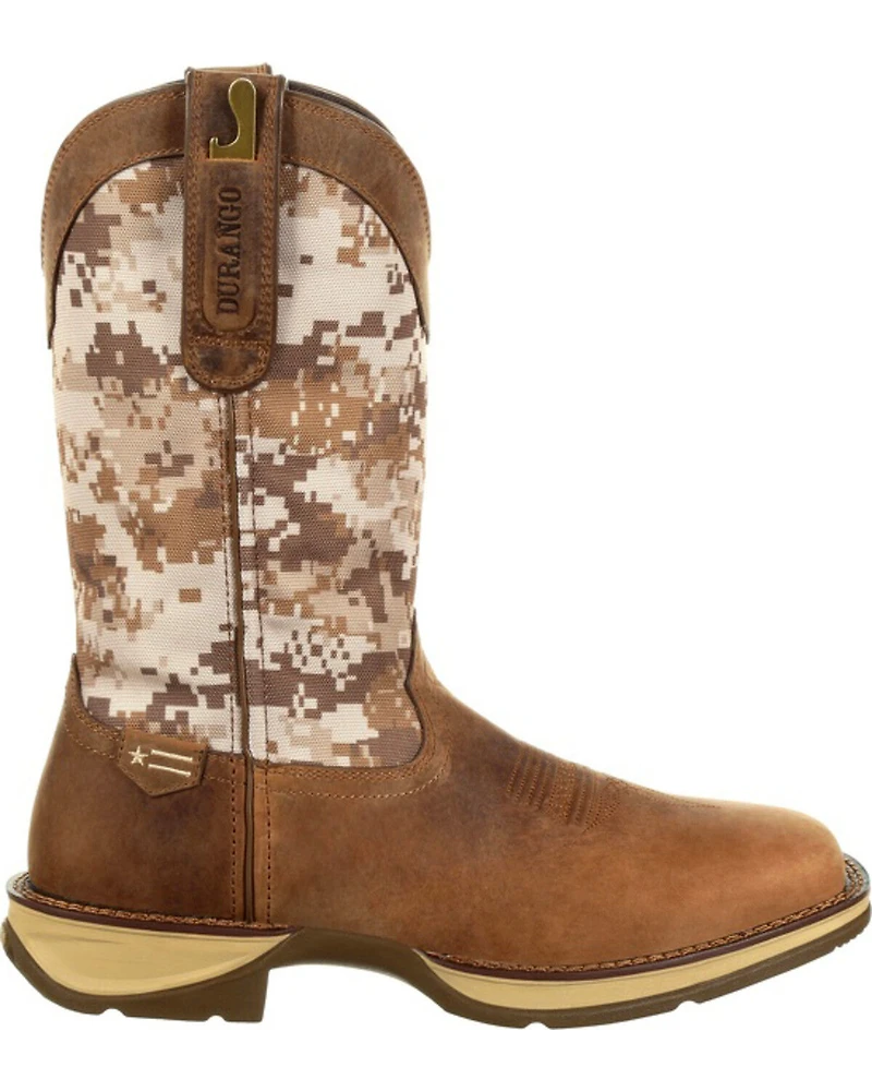 Rebel by Durango Men's Desert Camo Western Performance Boots - Square Toe