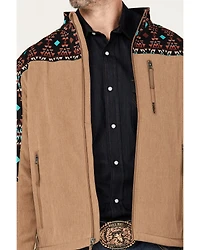 Hooey Men's Southwestern Print Softshell Jacket