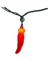 Kurt Adler Chili Pepper String Light Set