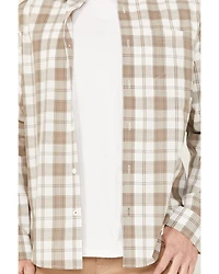 Brothers and Sons Men's Sallisaw Plaid Print Performance Long Sleeve Button Down Western Shirt