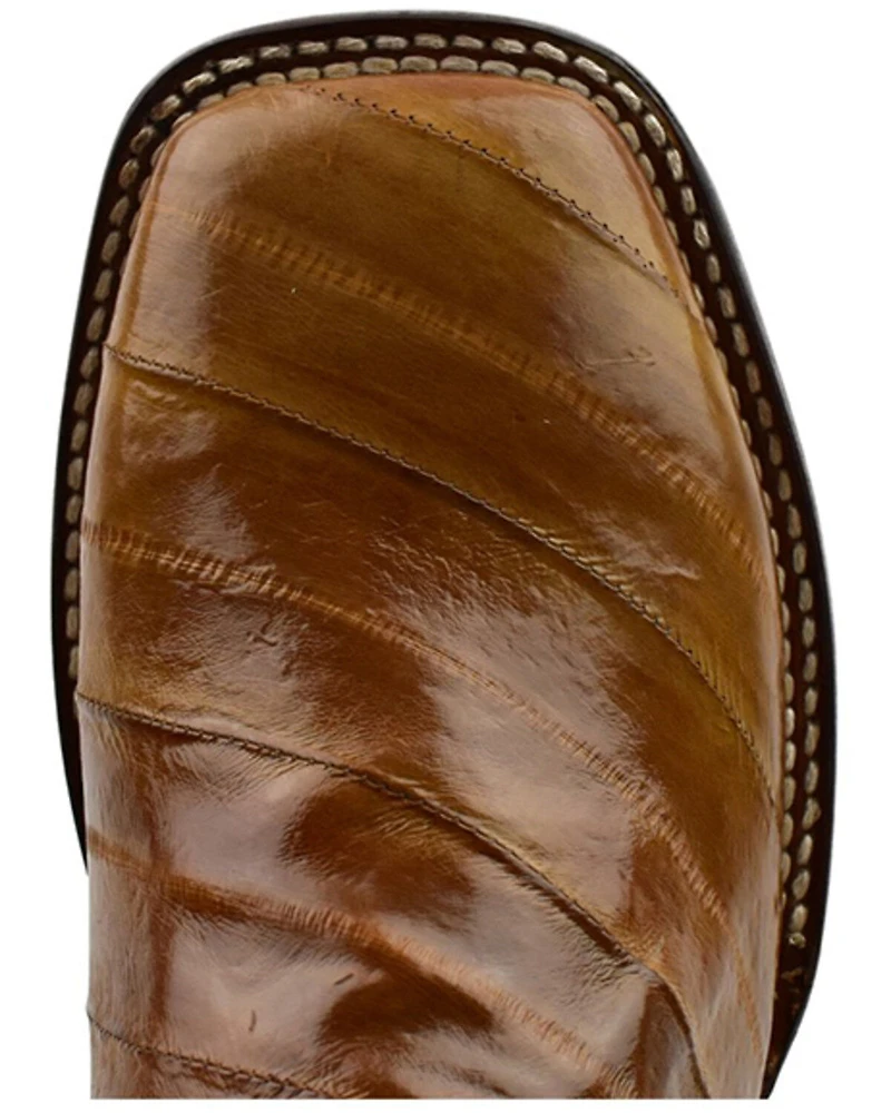 Dan Post Men's Eel Exotic Western Boots - Broad Square Toe