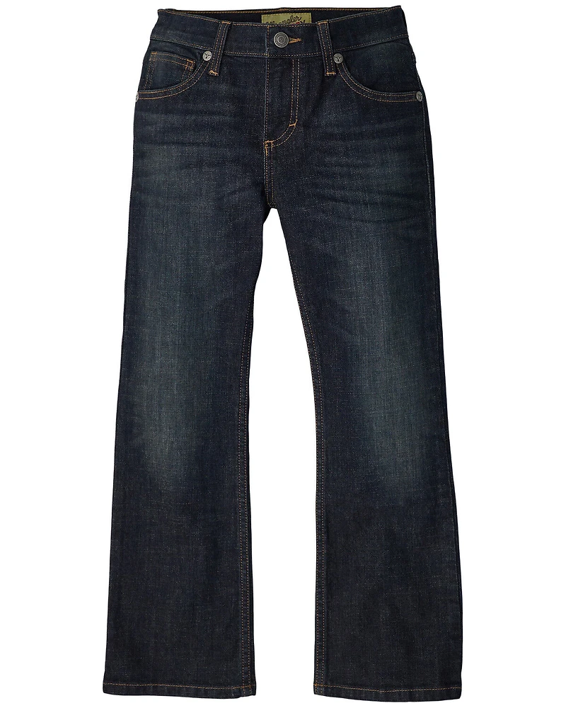 Wrangler Little Boys' Dark Wash Bootcut Denim Jeans