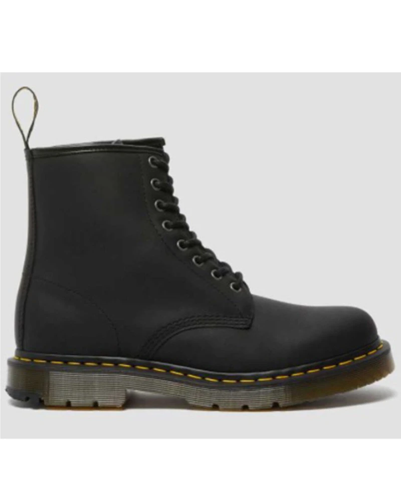 Dr. Martens Wintergrip Matte 8 Eye Lace-Up Boots - Round Toe
