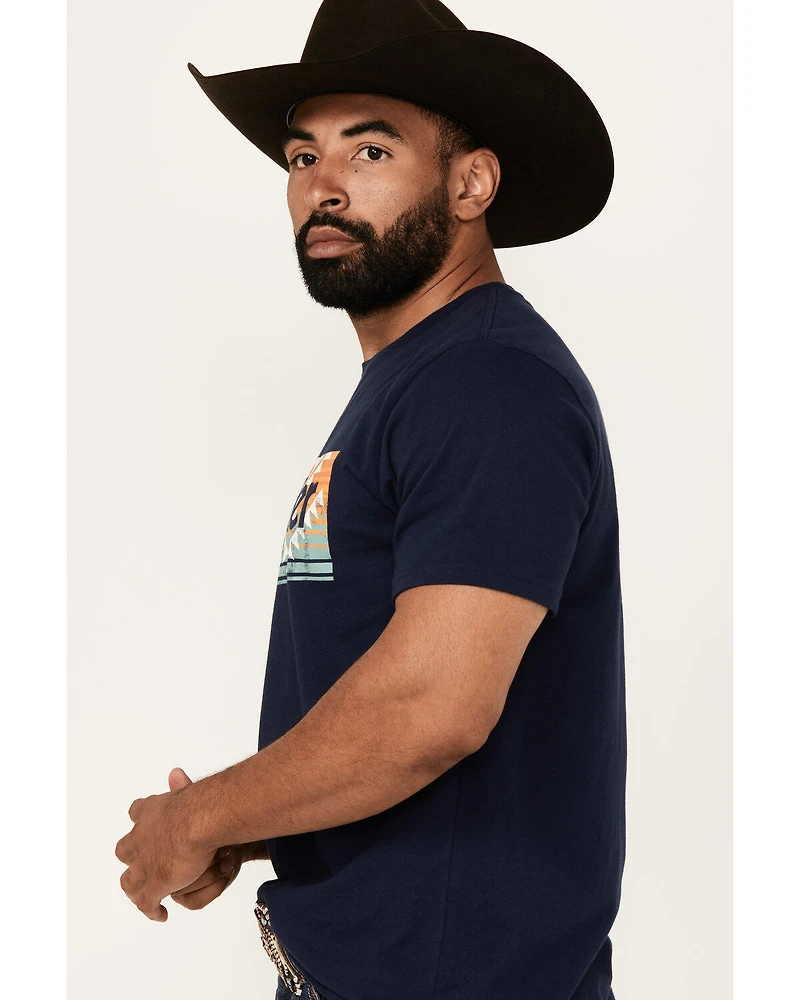 Wrangler Men's Boot Barn Exclusive Southwestern Box Logo Short Sleeve Graphic T-Shirt