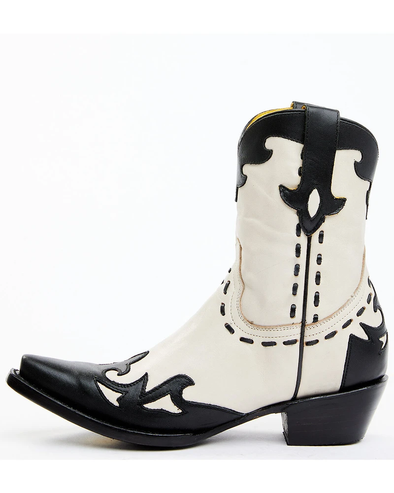 Planet Cowboy Women's Wingtip Leather Western Boot - Snip Toe