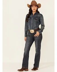 Aura by Wrangler Women's Autumn Gold Slimming Stretch Jeans