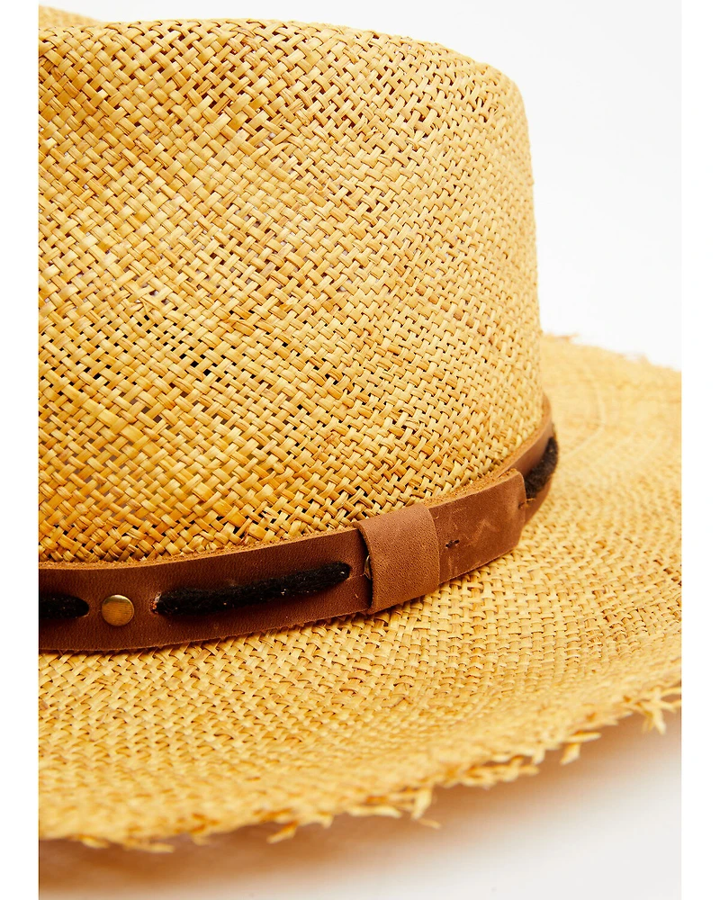 Shyanne Women's Grommet Sisal Fedora