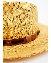 Shyanne Women's Grommet Sisal Fedora