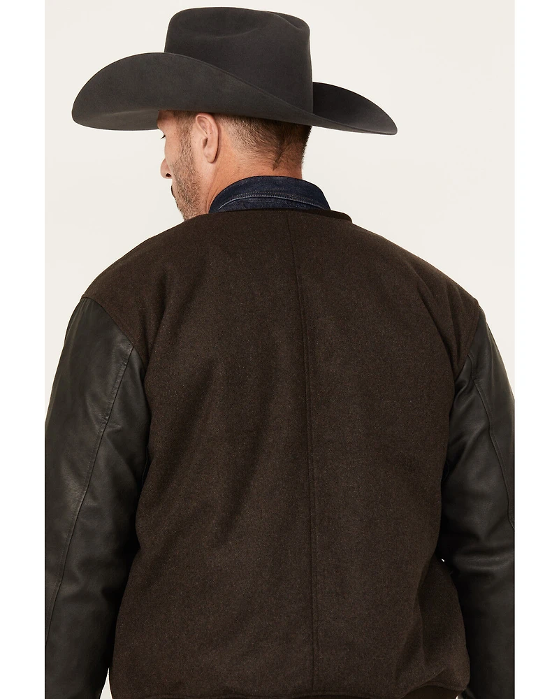 Cody James Men's Brighton Varsity Wool Jacket