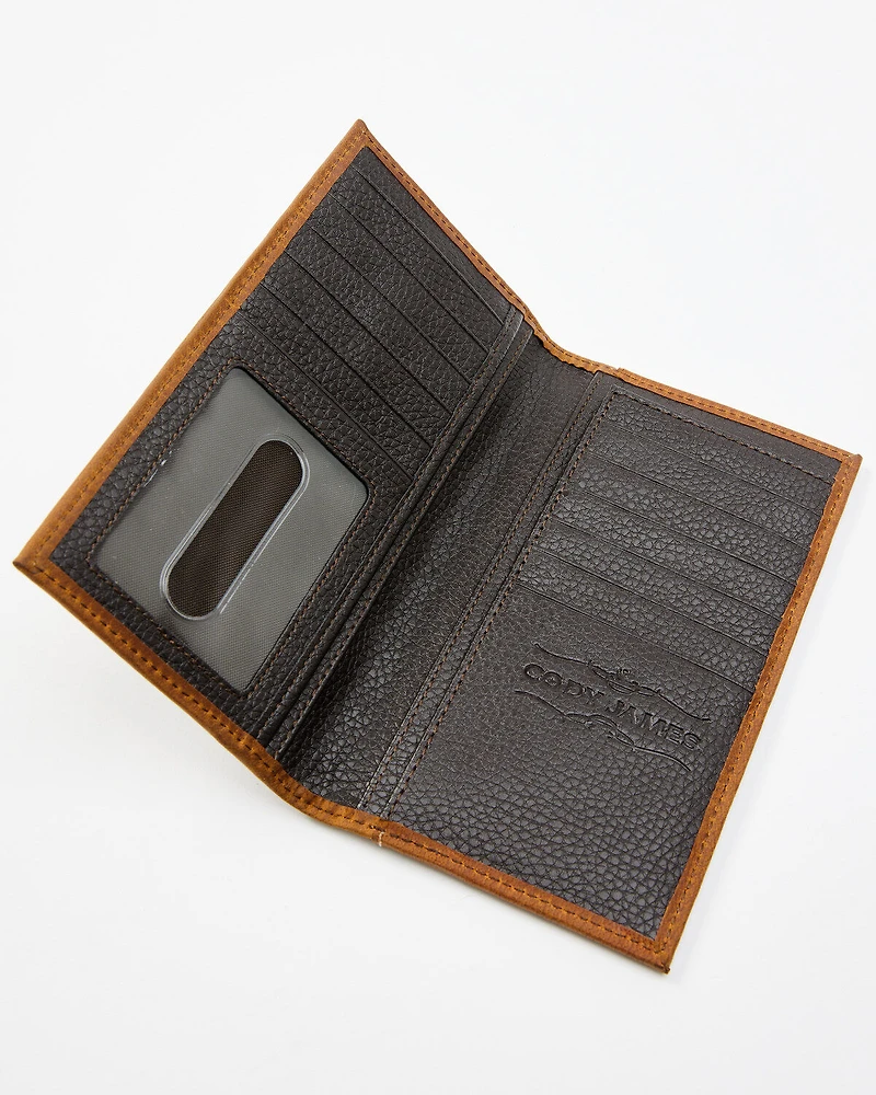 Cody James Men's Crocodile Embossed Rodeo Wallet