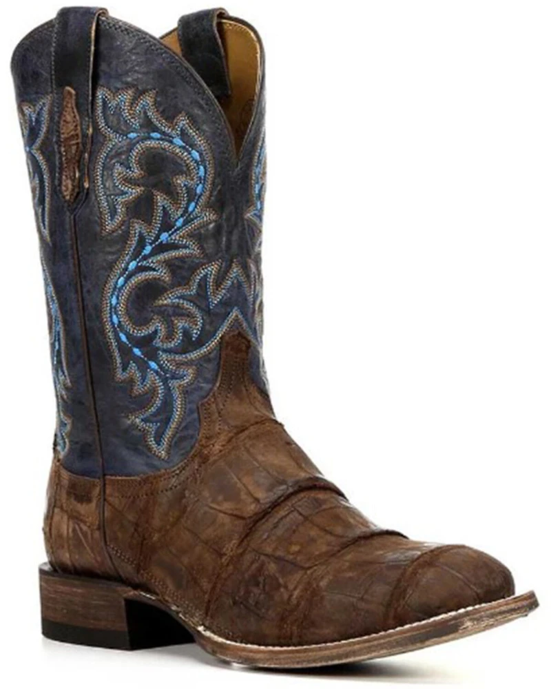 Lucchese Men's Handmade Malcolm Alligator Western Boots - Square Toe