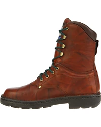 Georgia Boot Men's 8" Eagle Light Lace-Up Work Boots - Round Toe