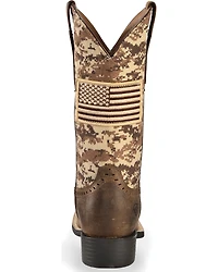 Ariat Women's Round Up Patriot Western Performance Boots - Broad Square Toe