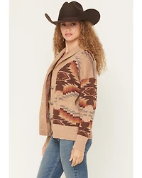 Cotton & Rye Women's Southwestern Print Button-Down Cardigan