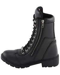 Milwaukee Leather Women's Black Moto Zipper Boots - Soft Toe