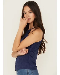 Shyanne Women's Faux Suede Halter Tank
