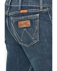 Wrangler Men's FR Medium Wash Slim Bootcut Stretch Denim Jeans