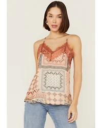 Miss Me Women's Patchwork Lace Cami