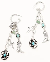 Shyanne Women's Linear Dangle Charm Earrings