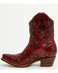 Black Star Women's Marfa Studded Western Booties - Snip Toe