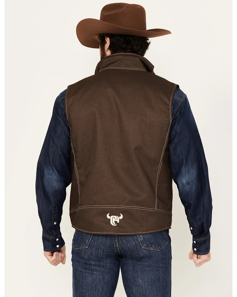 Cowboy Hardware Men's Live Free Woodsman Softshell Vest
