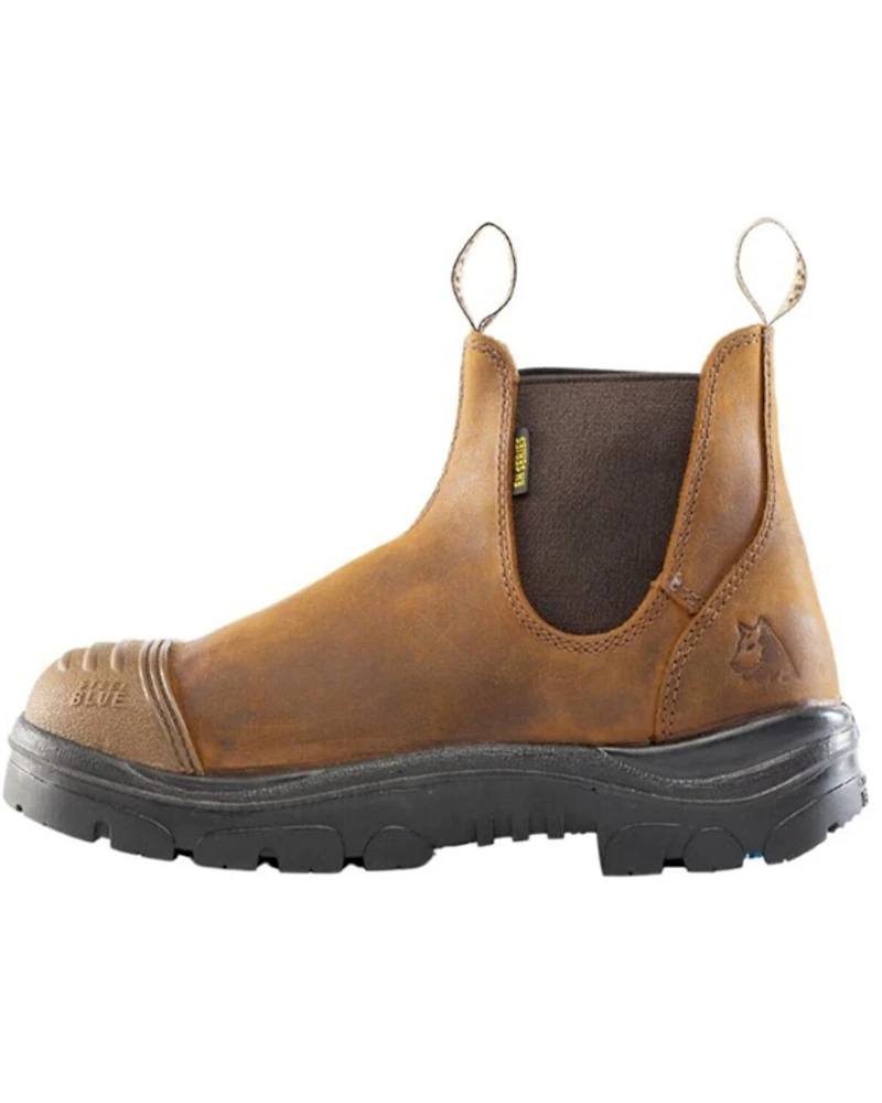 Steel Blue Men's Hobart Scuff Pull-On Work Boots - Toe