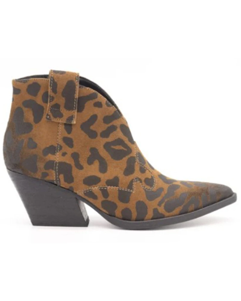 Golo Shoes Women's Rodeo Leopard Fashion Booties - Round Toe