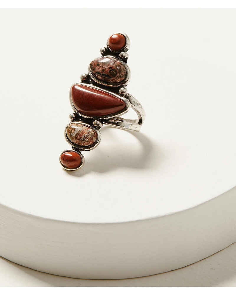 Shyanne Women's Desert Rose Antique Gemstone Statement Ring