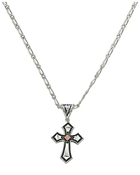 Montana Silversmiths Antique Silver Cross Necklace