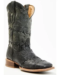 Corral Men's Exotic Ostrich Barbed Wire Western Boots - Broad Square Toe