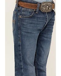 Wrangler Boys' Medium Wash Slim Fit Vintage Bootcut Denim Jeans