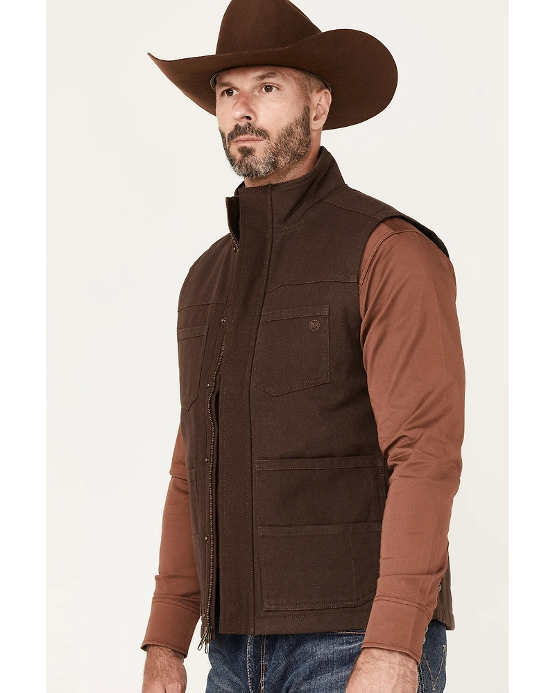 Blue Ranchwear Men's Insulated Duck Zip-Front Vest