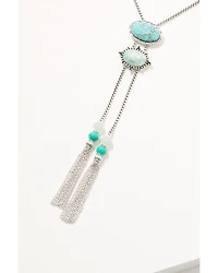 Lainey Wilson Women's Blue Moonshine Stone Tassel Bolo