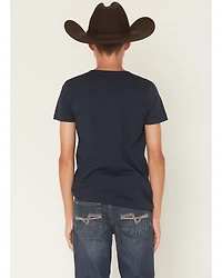 Cody James Boys' Skull Rodeo Short Sleeve Graphic T-Shirt
