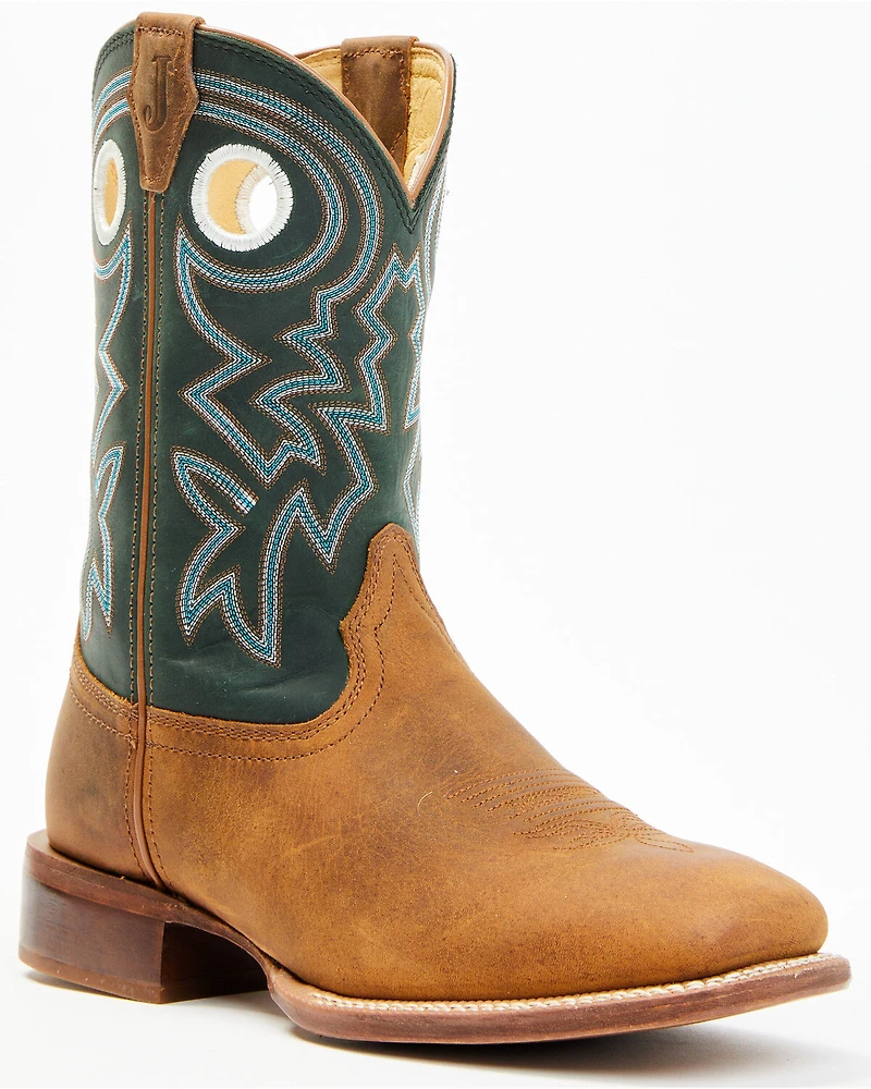 Justin Men's Frontier Western Boots - Broad Square Toe
