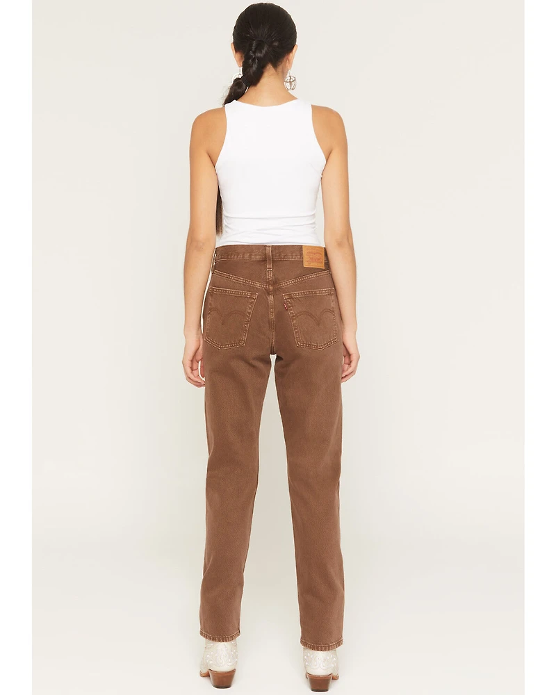 Levi's Women's 501 High Rise Lariat Luck Straight Denim Jeans