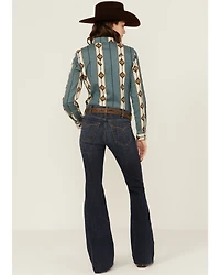 Ariat Women's Kallie Dark Wash Perfect Rise Flare Stretch Denim Jeans