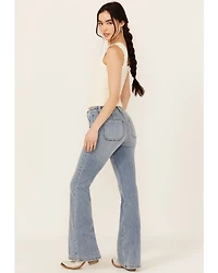 Shyanne Women's Luna High Rise Flare Stretch Denim Jeans