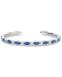 Montana Silversmiths Women's Moonlit Night Crystal Opal Cuff Bracelet