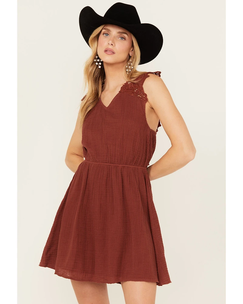 Cleo + Wolf Women's Birdy Open Back Mini Dress