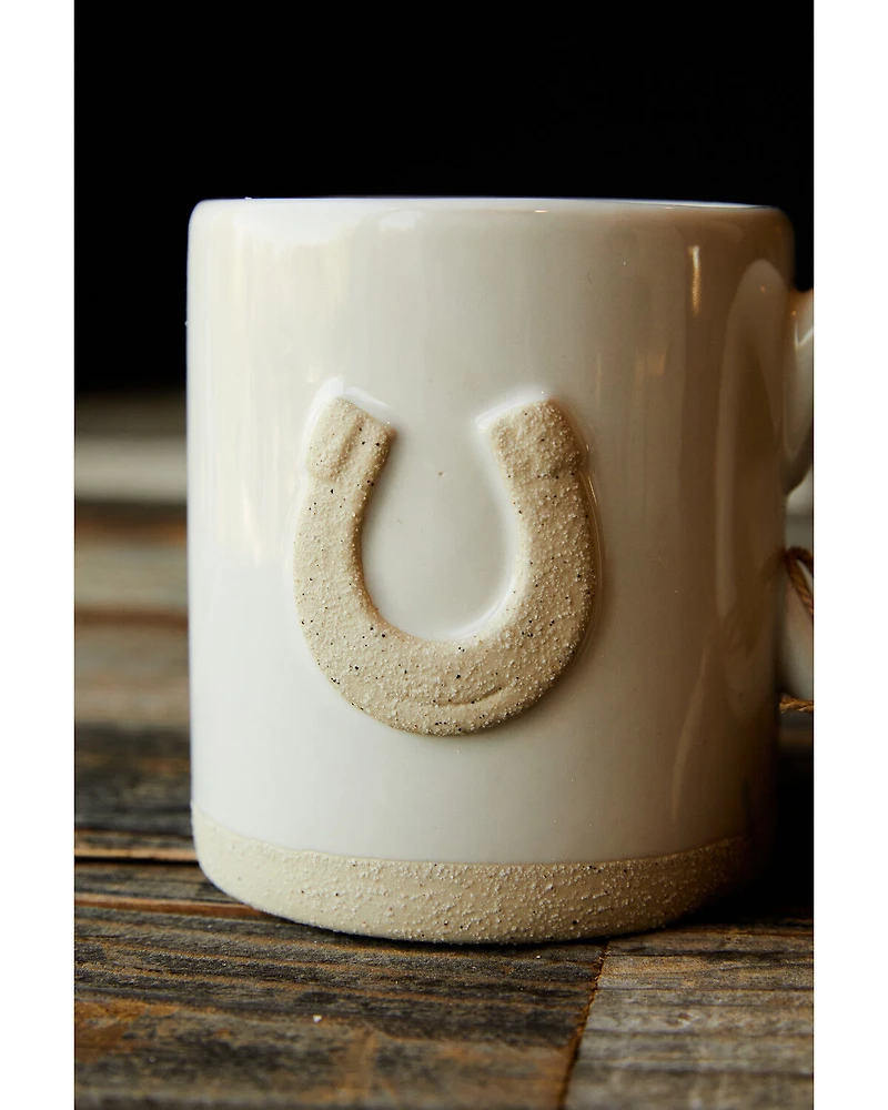 Mud Pie Farm Horseshoe Mug