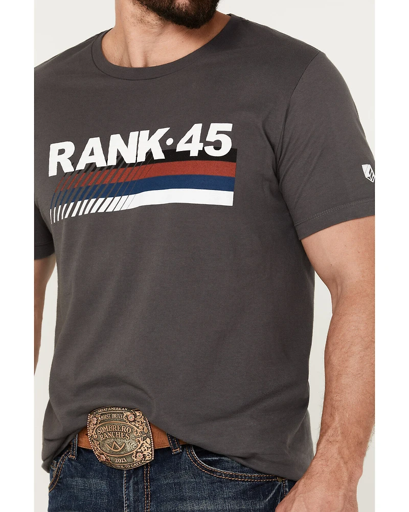 RANK 45 Men's USA Gradient Short Sleeve T-Shirt