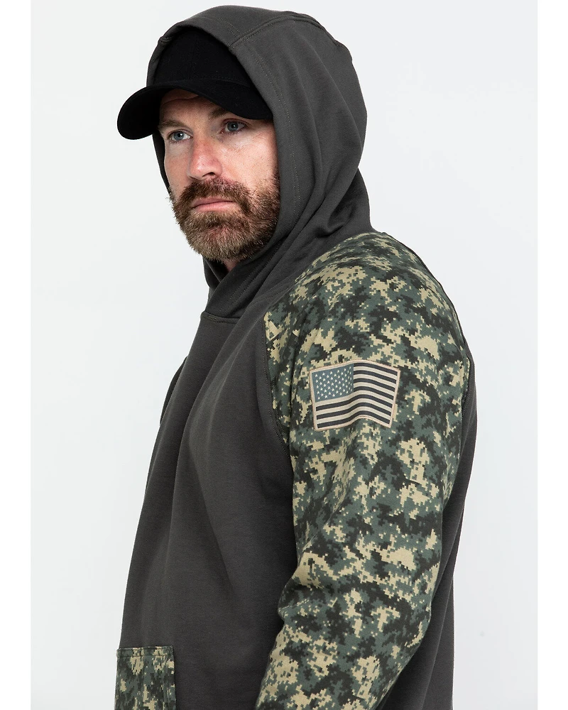 Ariat Men's FR Durastretch Camo Patriot Hoodie Work Sweatshirt - Big