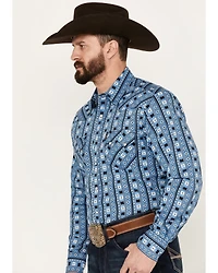 Cinch Men's Southwestern Print Long Sleeve Western Snap Shirt