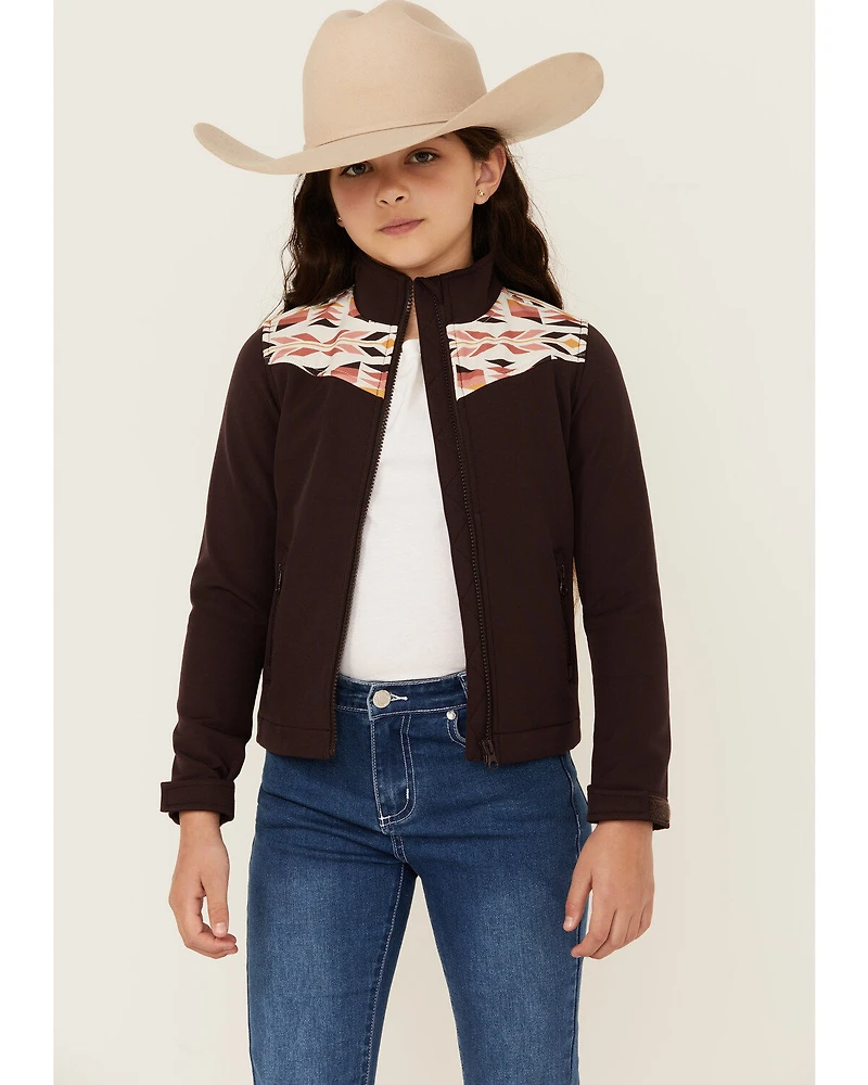 Shyanne Girls' Southwestern Print Softshell Jacket